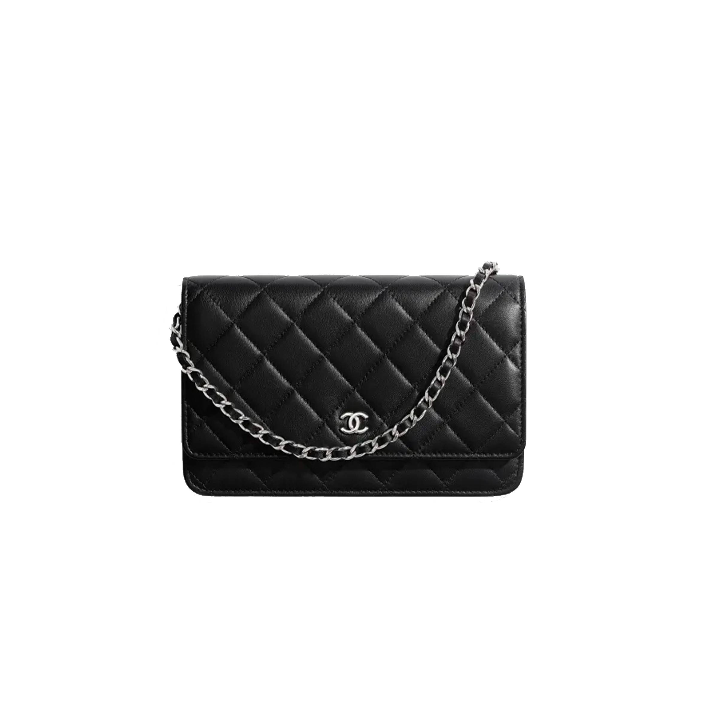 CHANEL CLASSIC WALLET ON CHAIN SILVER HARDWARE  AP0250 Y01480 C3906 （19.2*12.3*3.5cm）